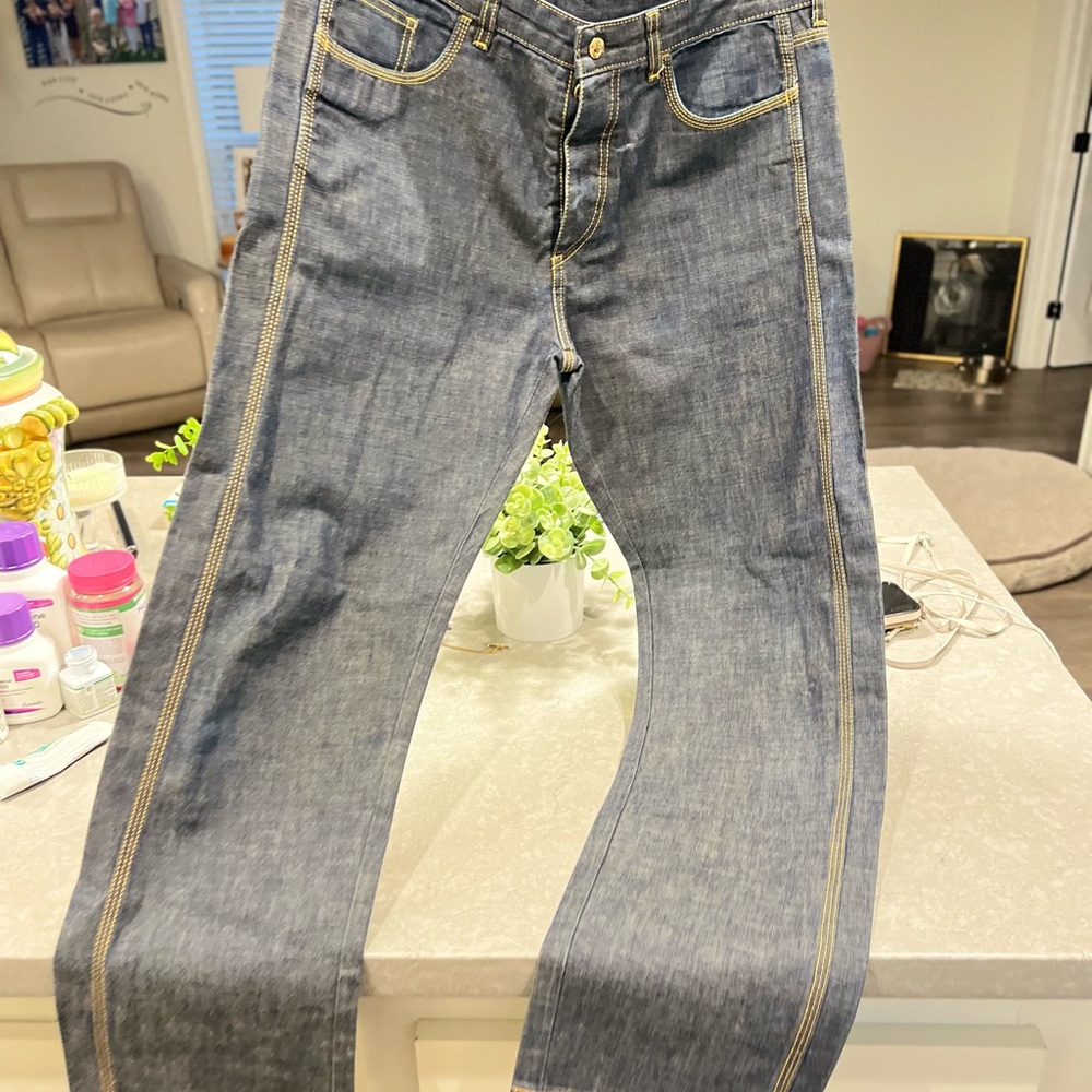 Louis Vuitton Light Blue Straight Jeans